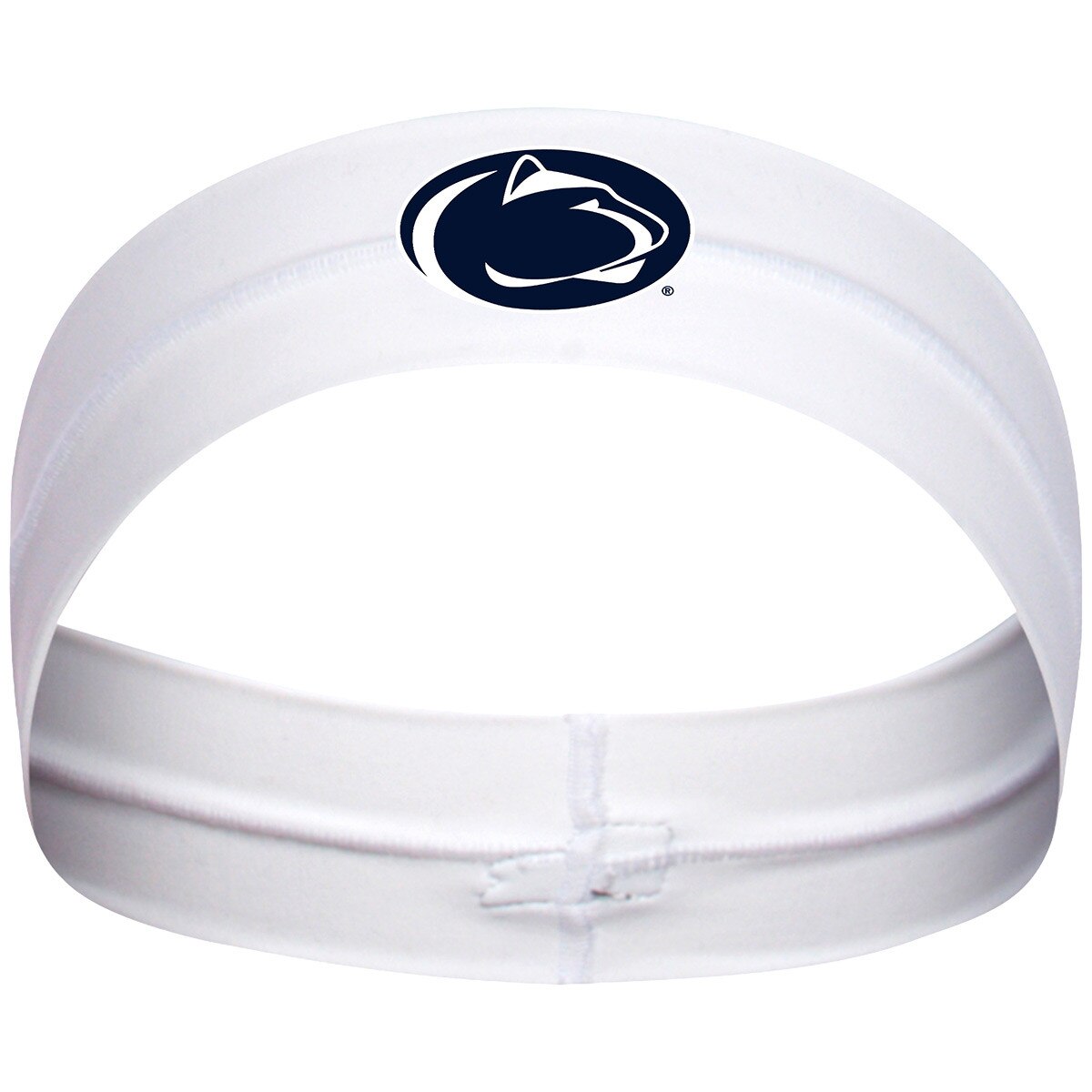 Hype and Vice elastic headband white with Penn State Athletic Logo